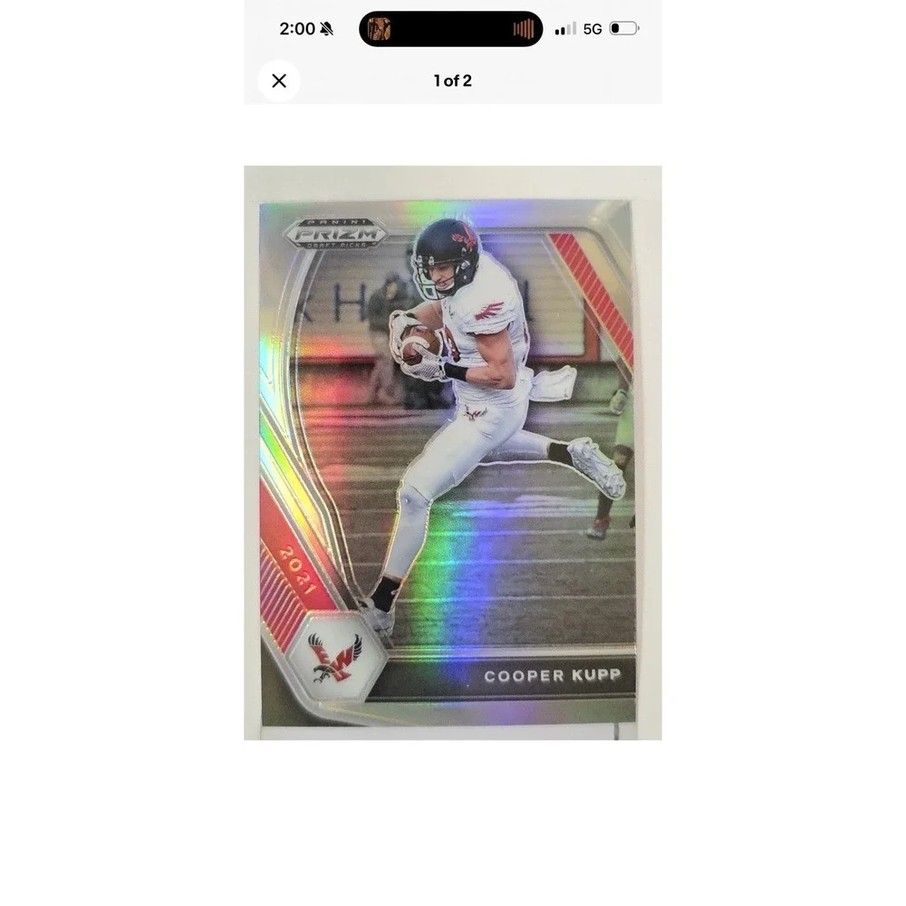 2021 Panini Prizm‎ Draft Picks Football Cooper Kupp #47 Silver Prizm